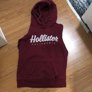 Maroon hollister hoodie